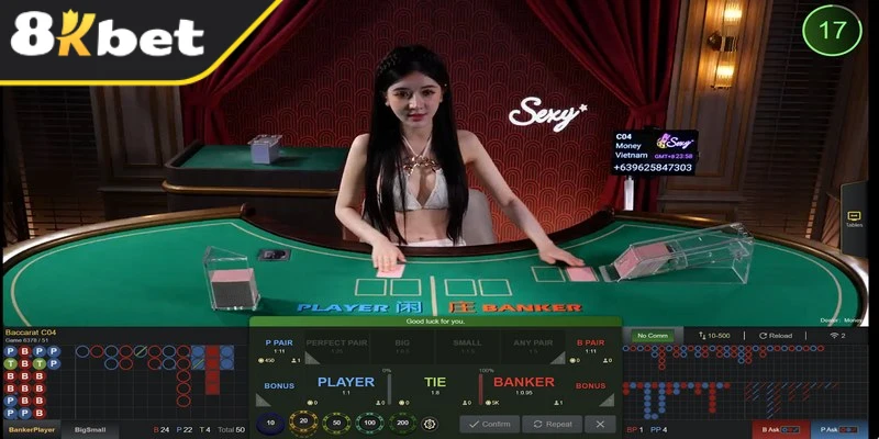 3 bàn chơi game bài thu hút tại sảnh casino 8KBET