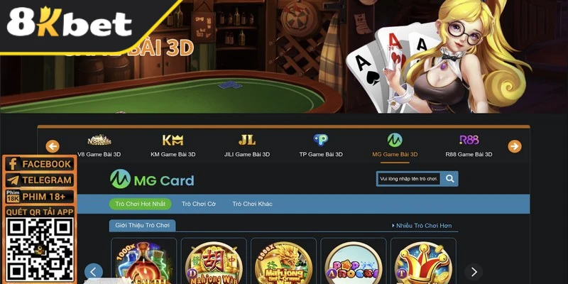 Game bài 8KBET là sảnh cược được nhiều anh em bet thủ yêu thích