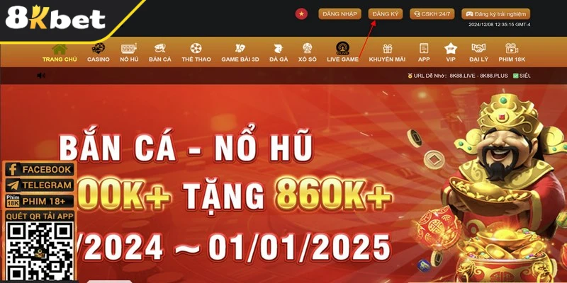 Hướng dẫn cách tham gia maga live 8KBET chi tiết